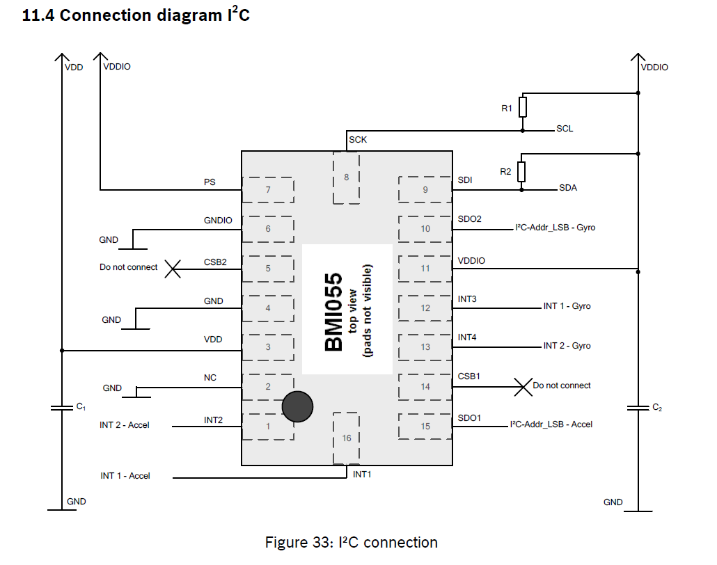 Solved BMI055 Shuttle Board I2C connection